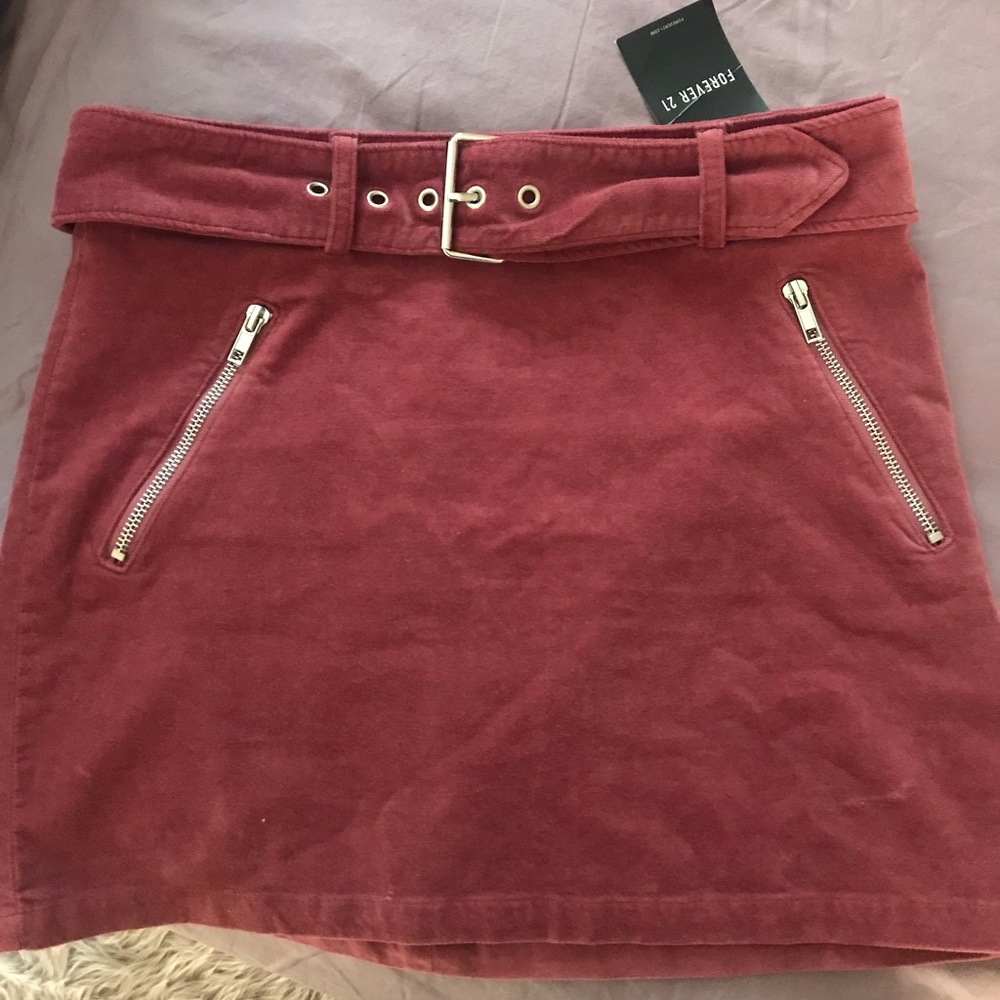 Suede Mini Skirt